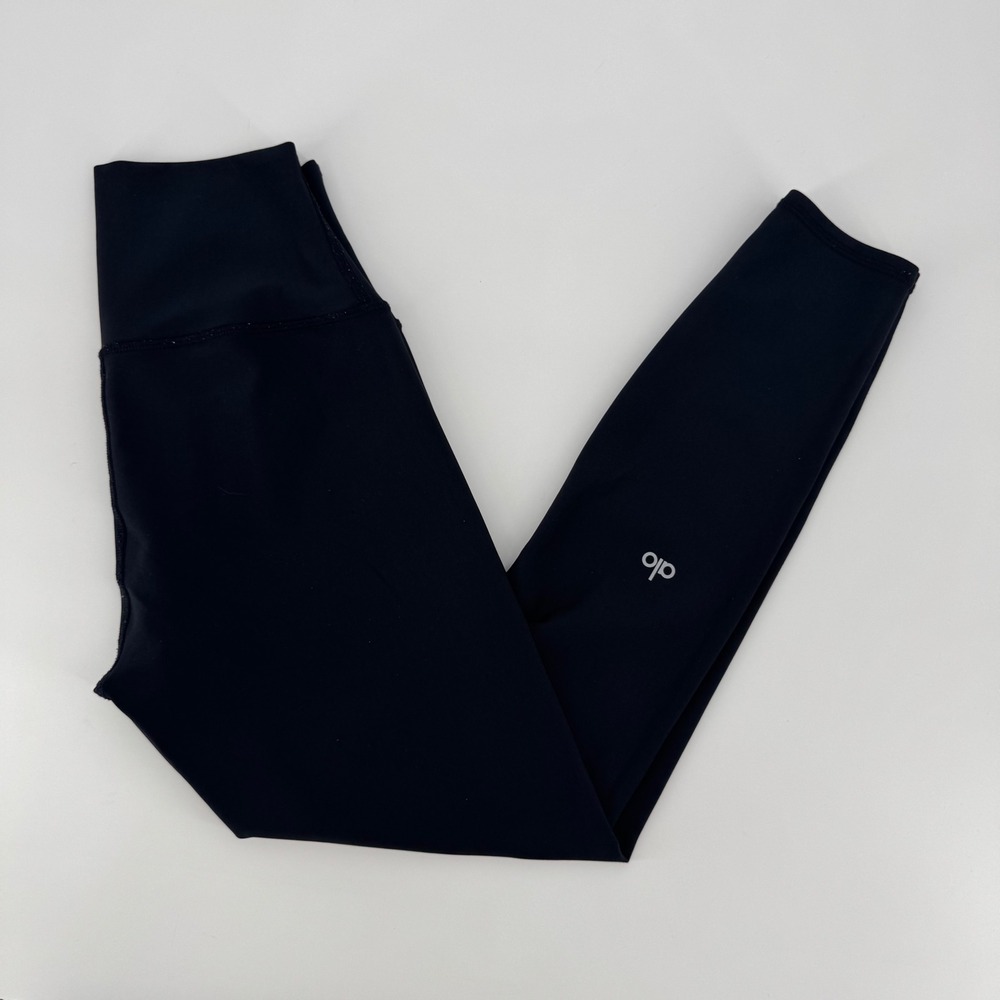 Alo Yoga Womens Black High Waist Airbrush Leggings Size Small Performance Yoga